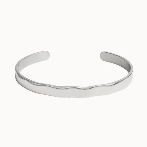 Wave Cuff Armreif - Breit