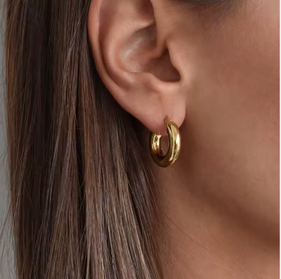 Bold Curve Hoops Creolen