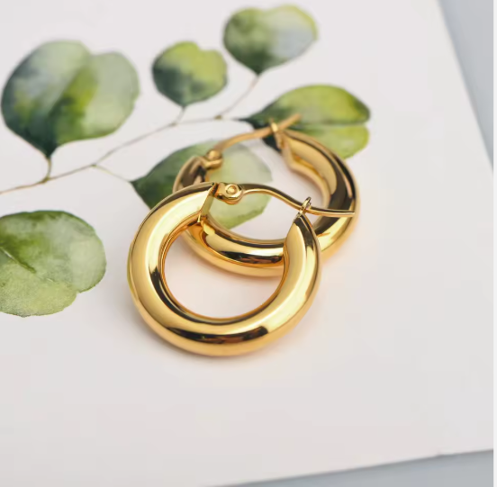 Bold Curve Hoops Creolen