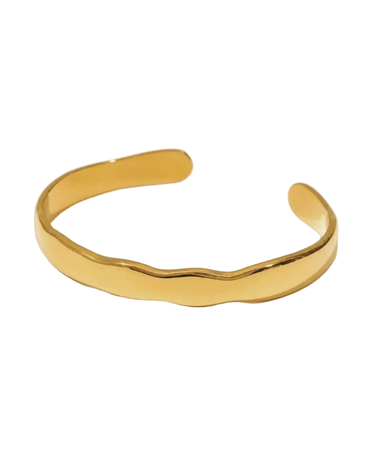 Wide Wave Bangle