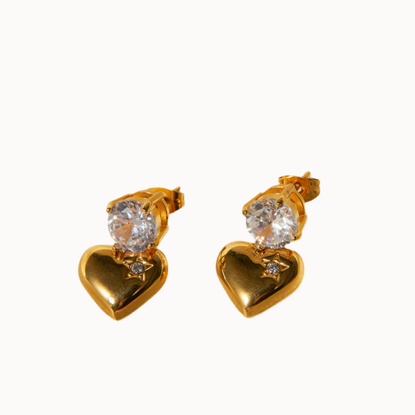 Sparkling Heart Ohrringe