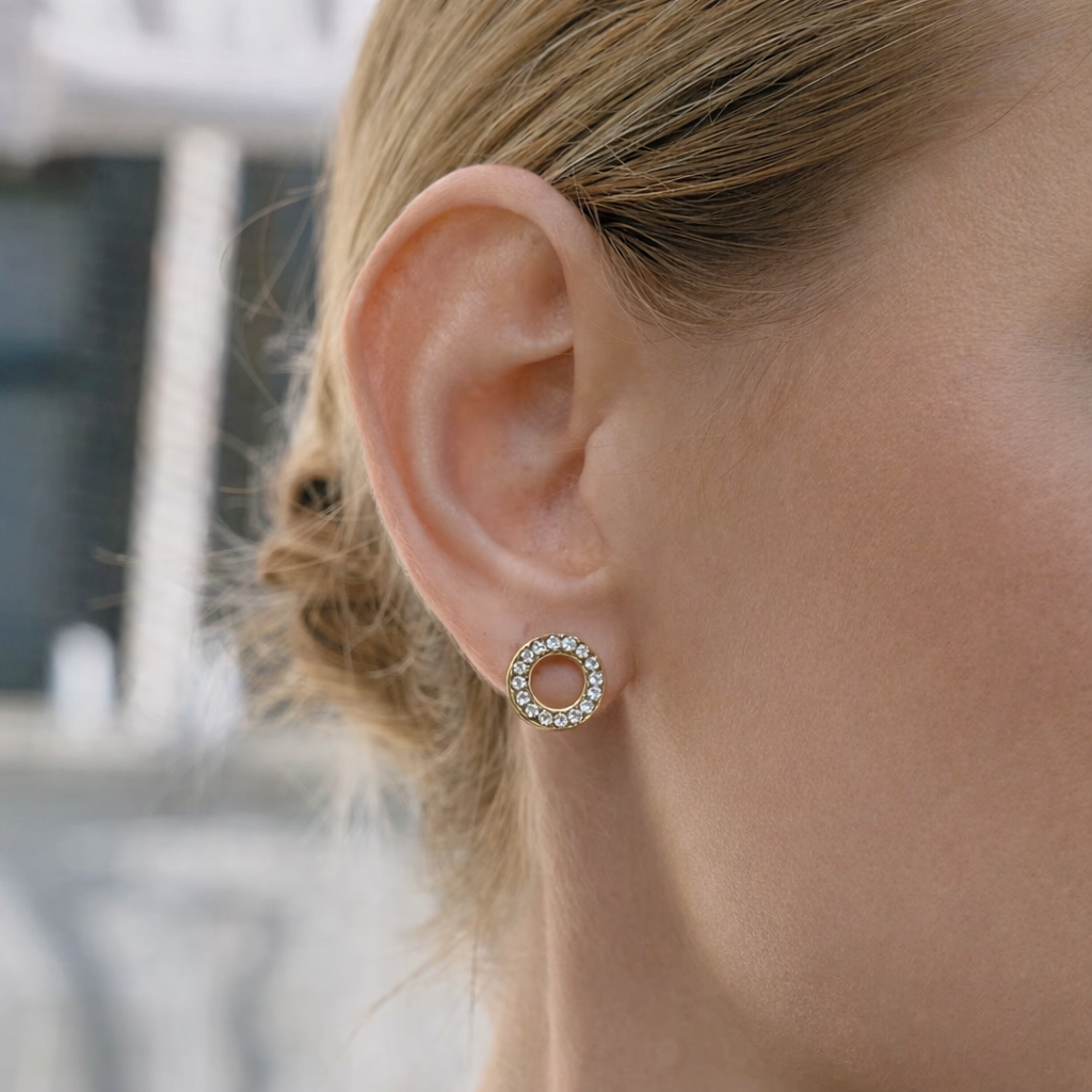 sparkling circle ohrringe detail funkeln