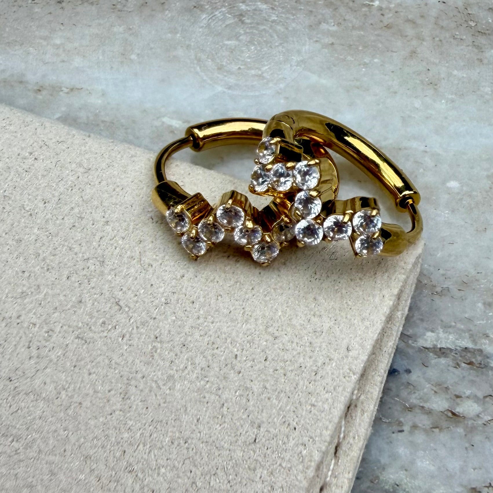 mini ohrringe stern 18k vergoldet
