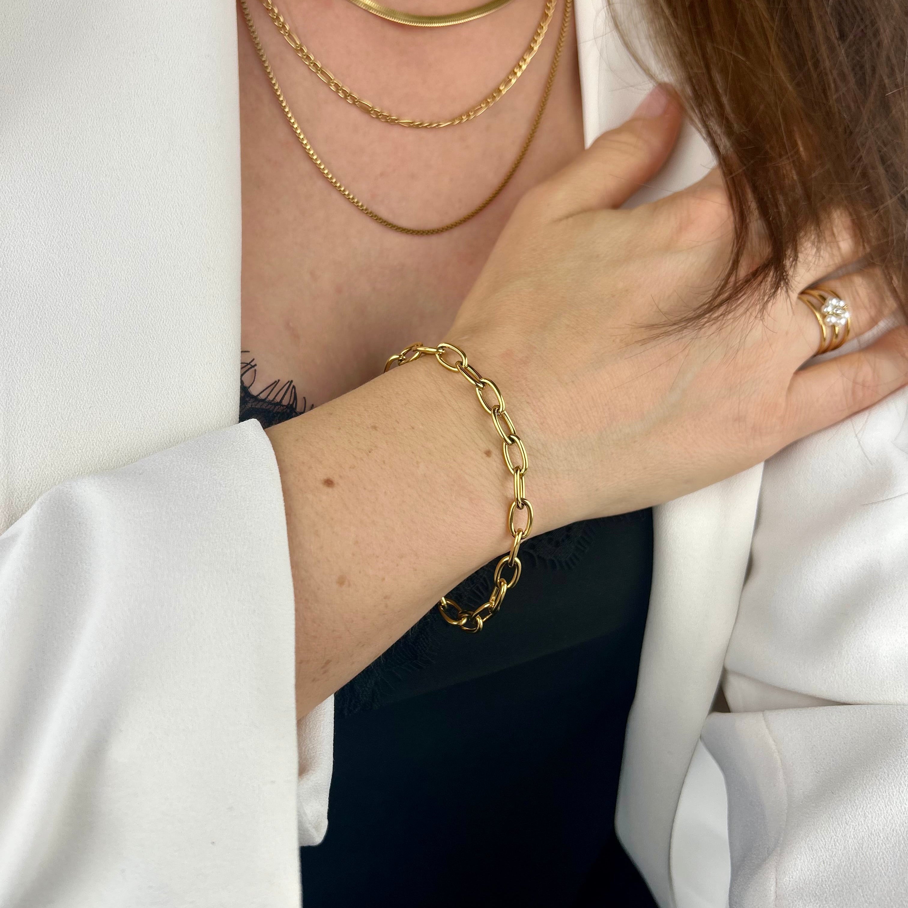 bold armband elegante kettenglieder