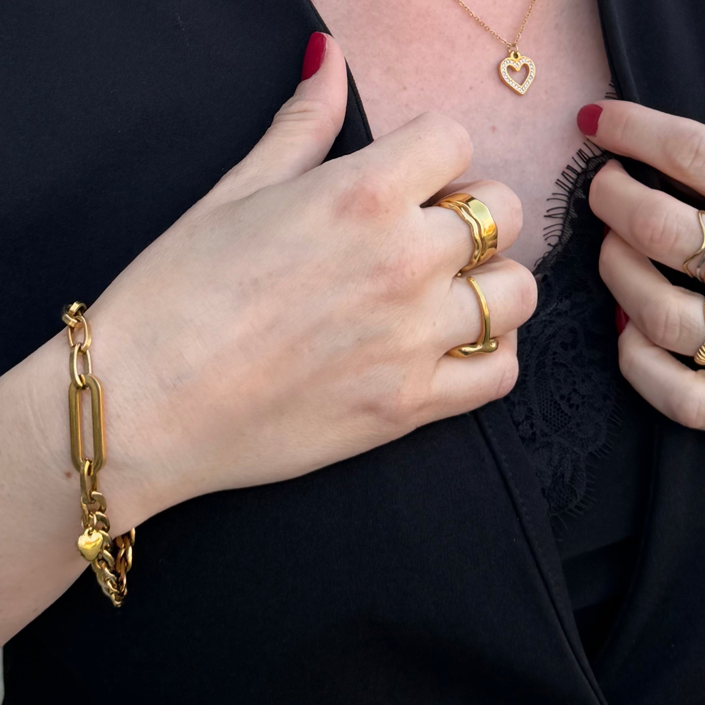 Golden Heartbeat Kette