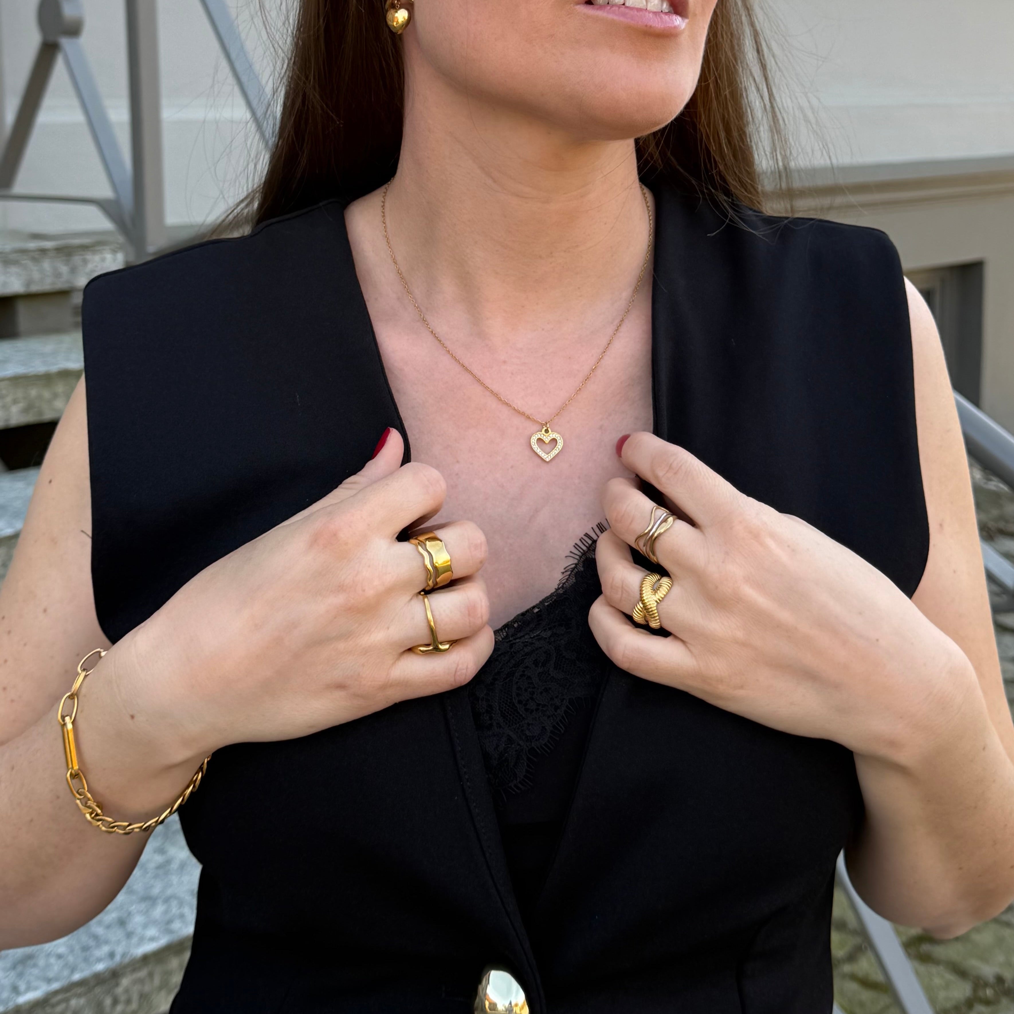 Golden Heartbeat Kette