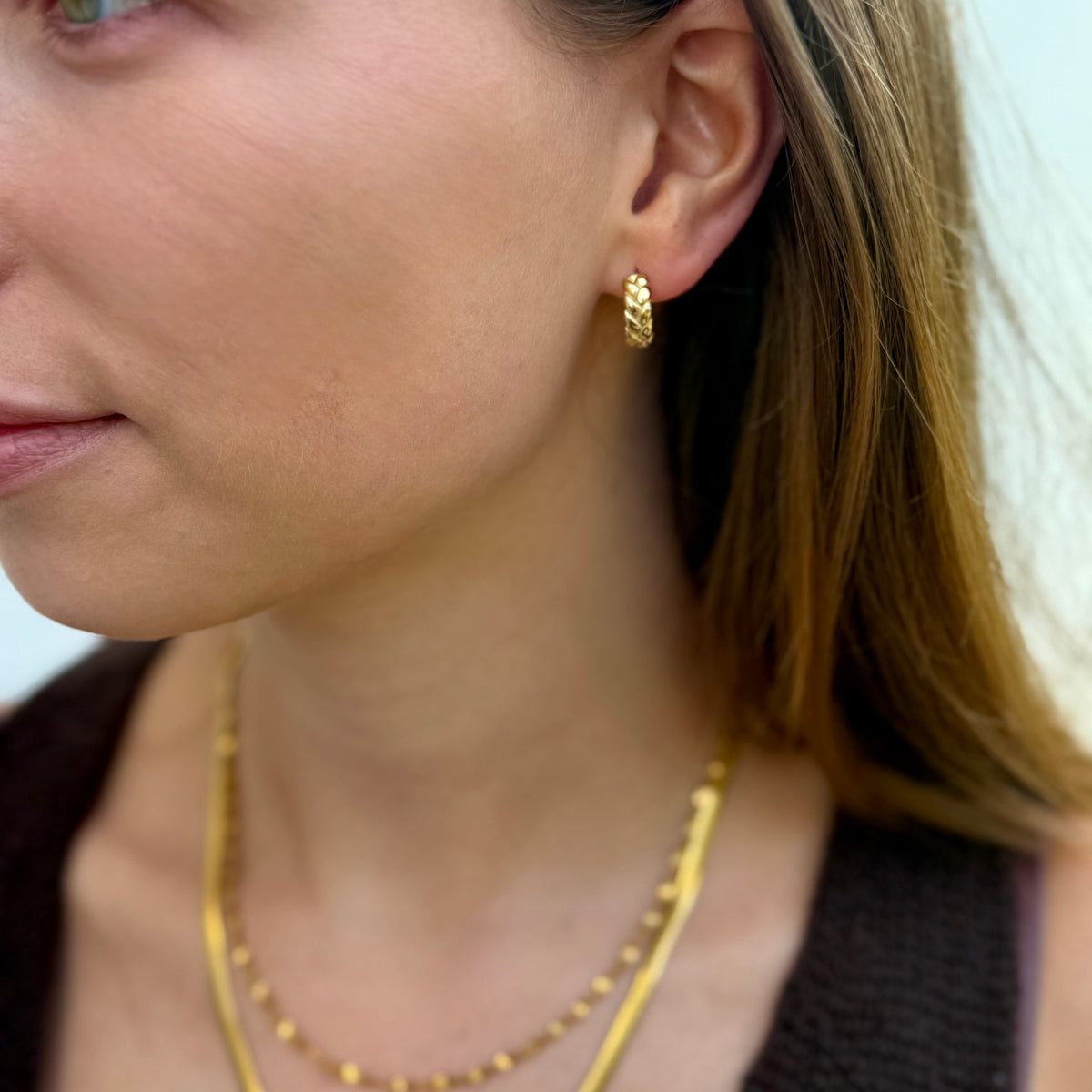 Slim Knot Hoops
