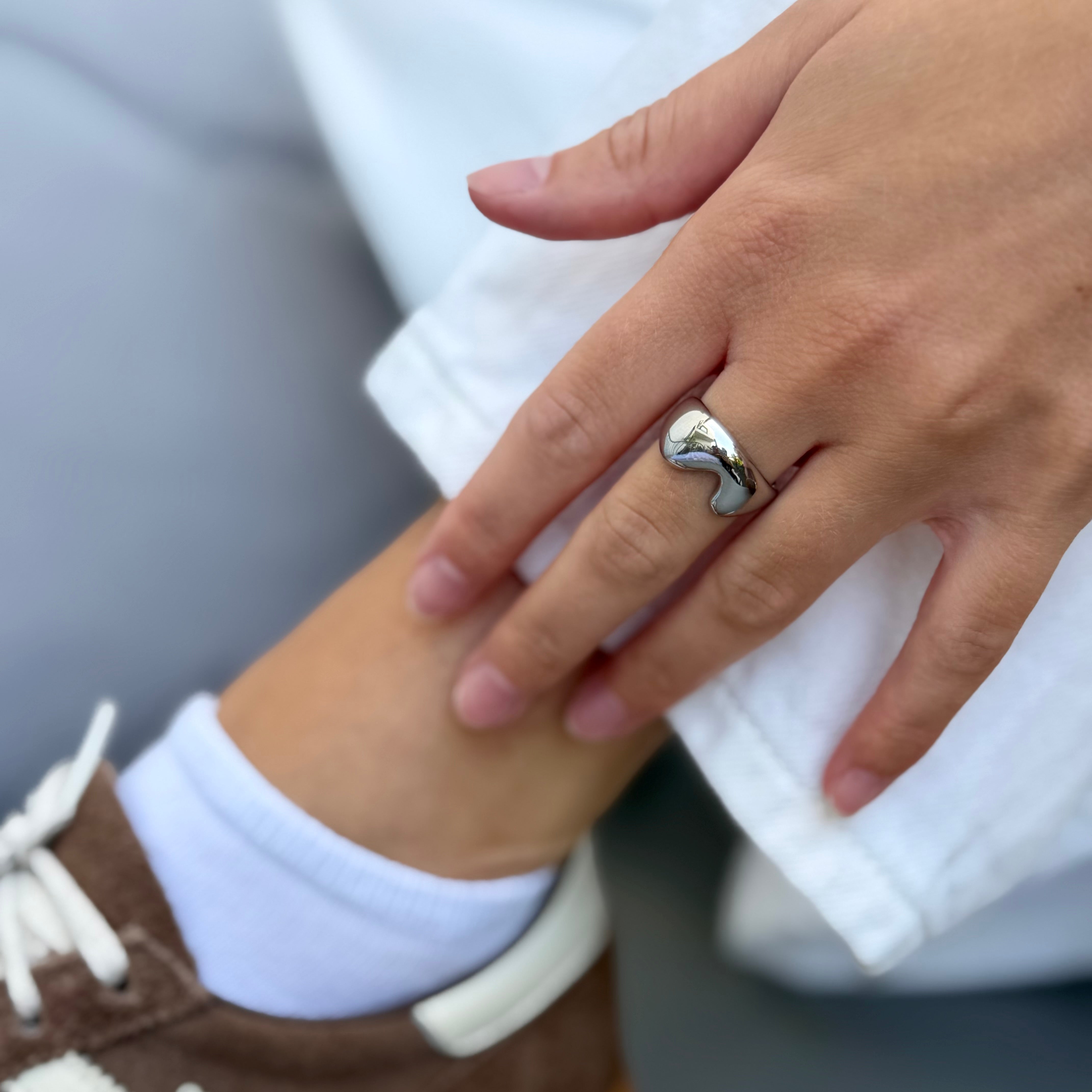 Minimalist Wave Ring