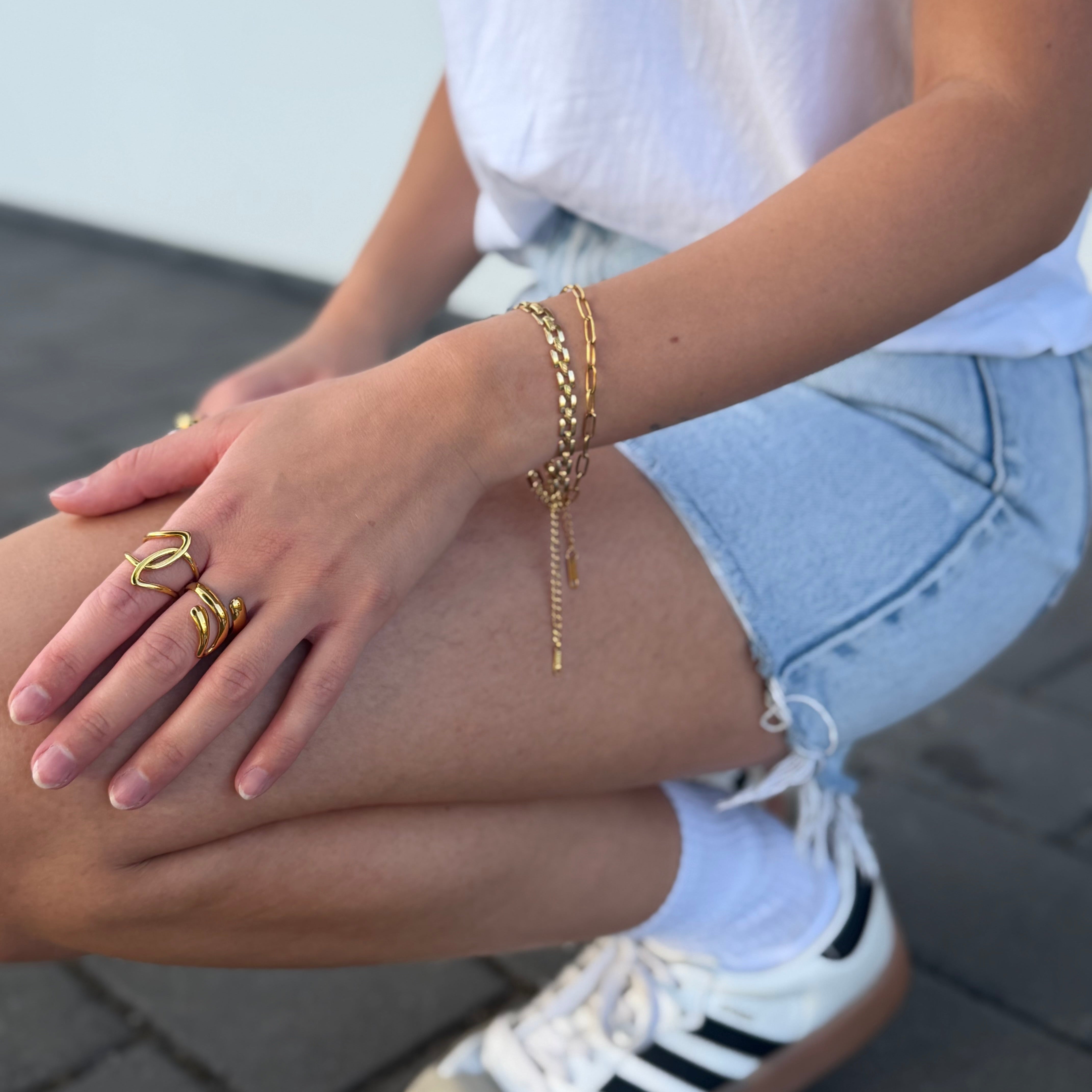 Wide Spiral Wrap Ring