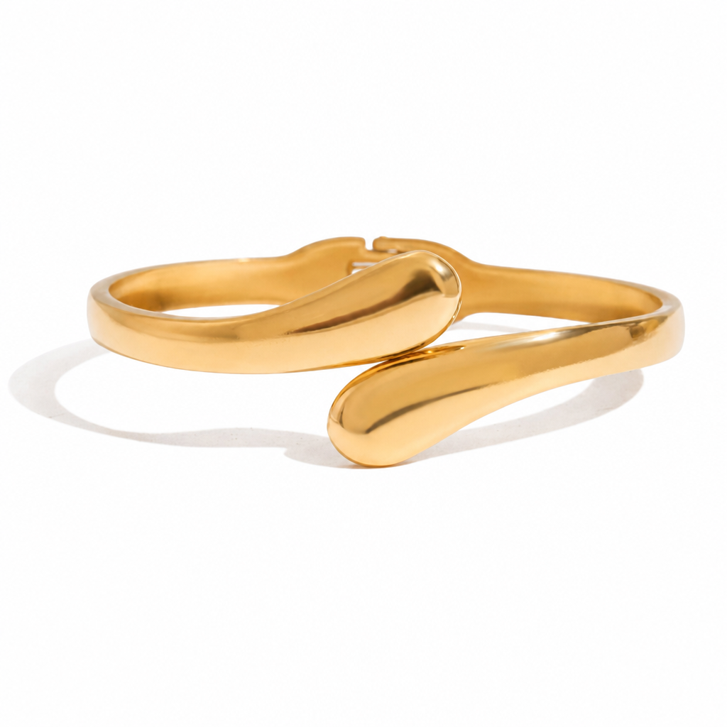 knot loop bracelet gold edelstahl armband wasserfest