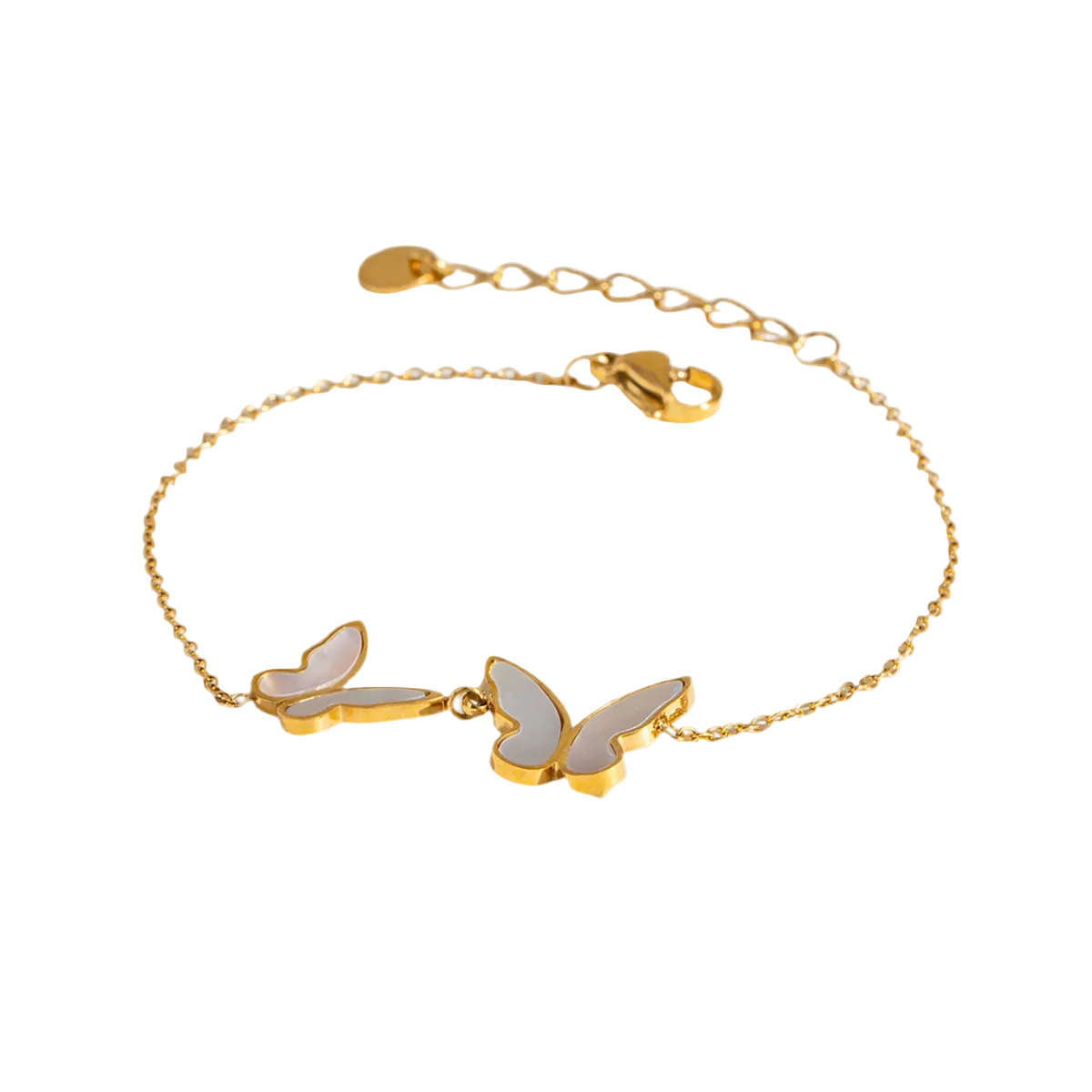 butterfly dream armband gold schmetterling edelstahl