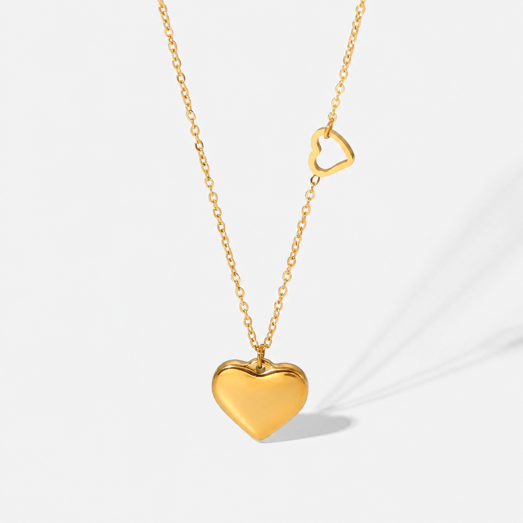 Wide Heart Necklace