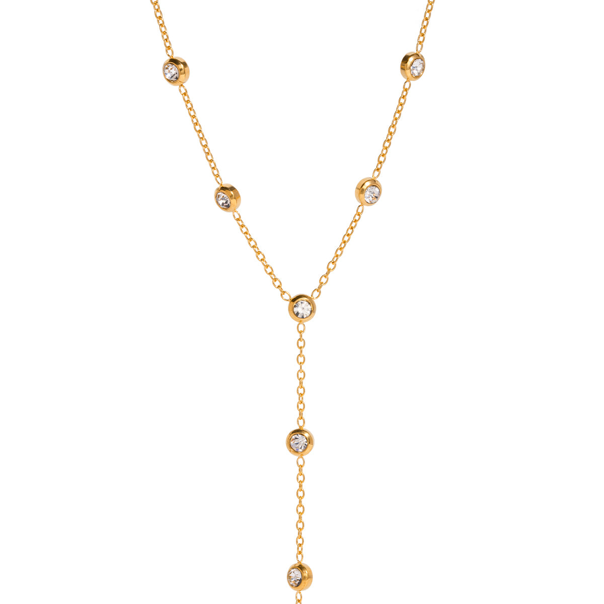 Golden Pearl Drop Kette