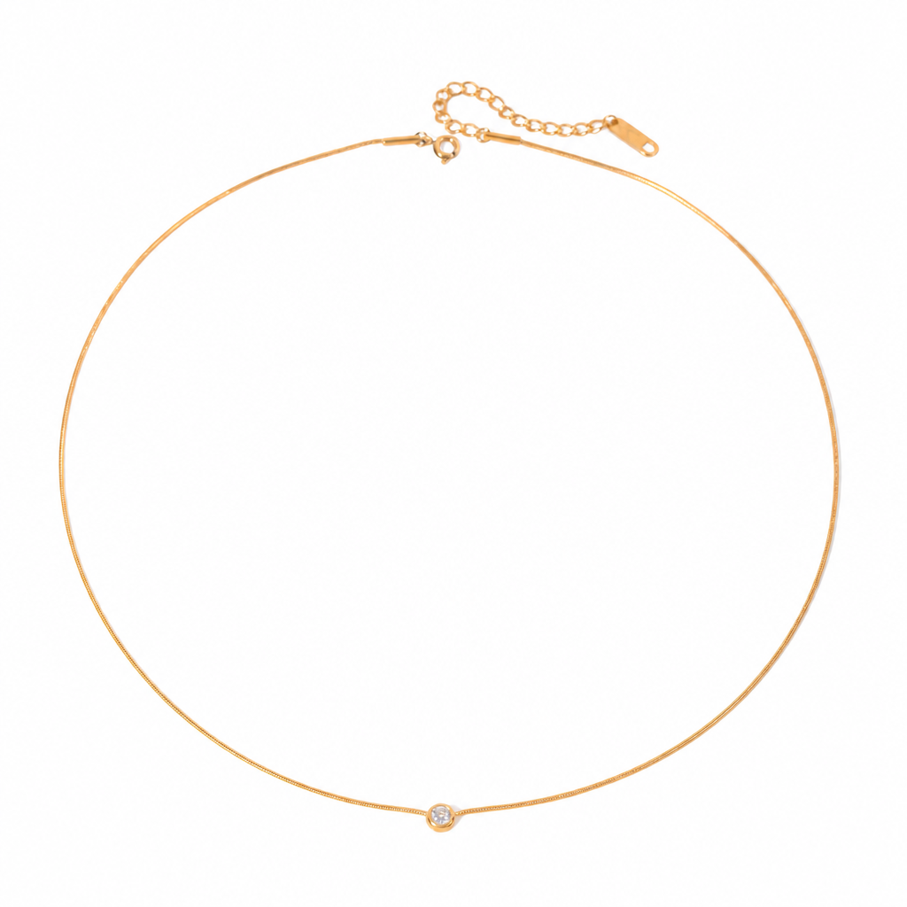 Slim Crystal Necklace
