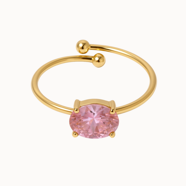 Pink Crystal Chic Ring