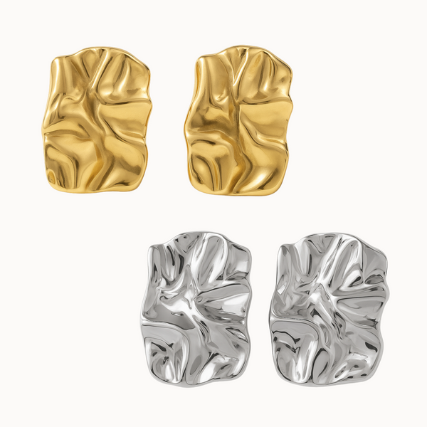 Modern Wave Creolen Ohrstecker