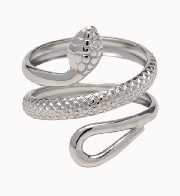 Sleek Serpent Ring