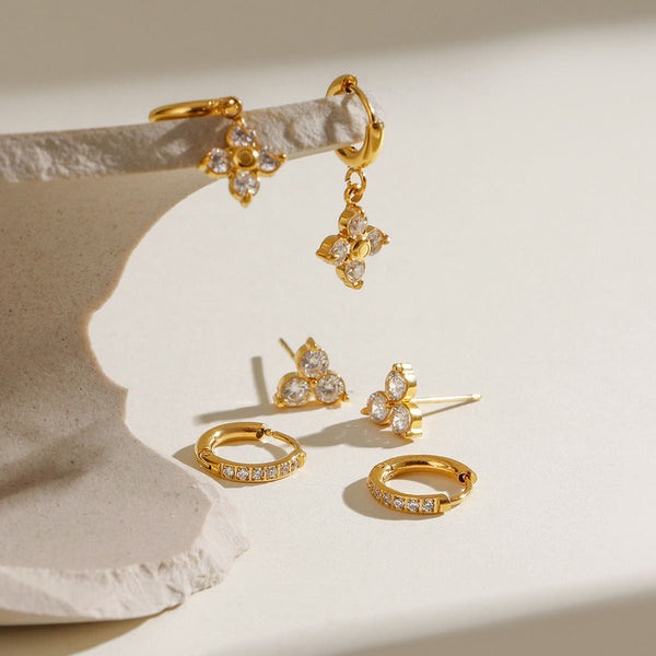 Golden Sparkle Ohrring-Set