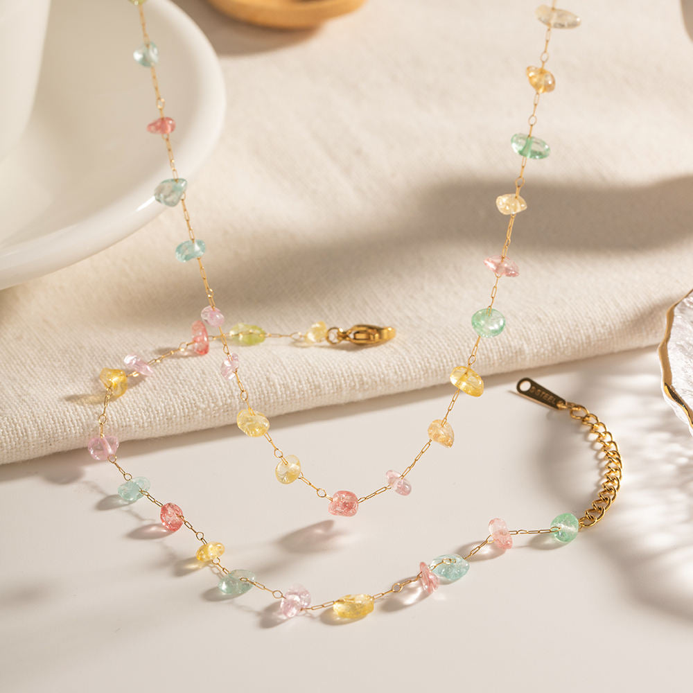 Pastel Gemstones Kette