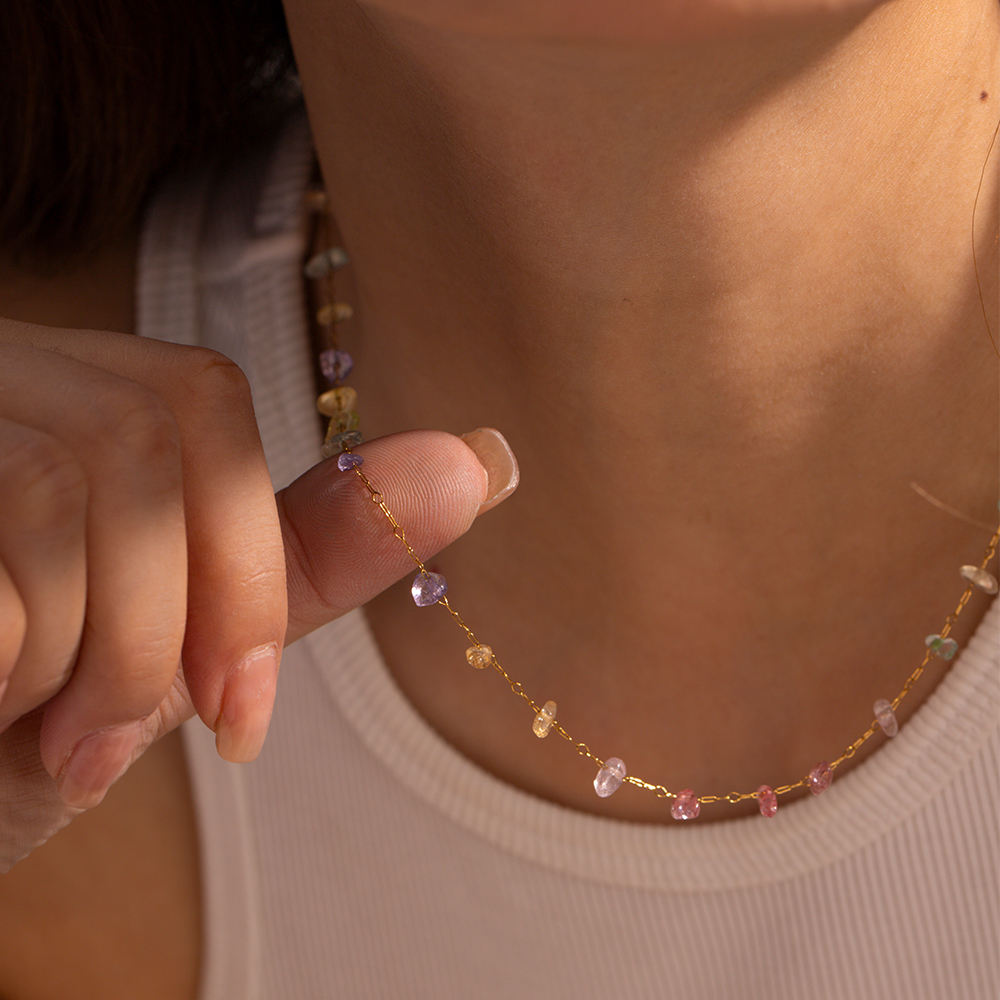 Pastel Gemstones Kette