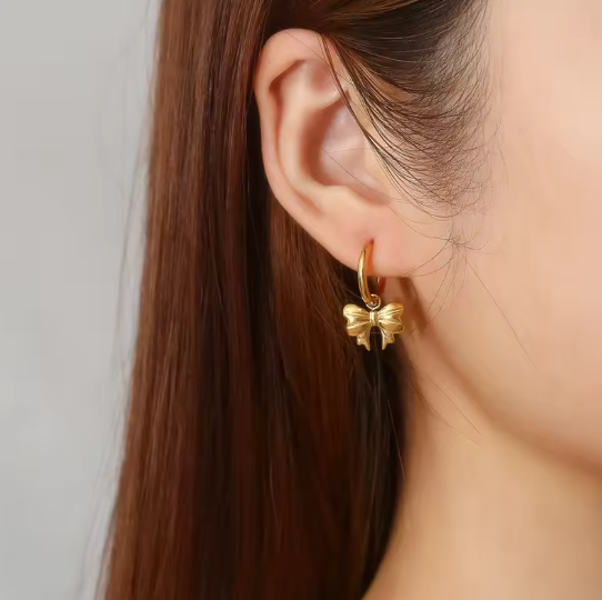 Golden Ribbon Creolen